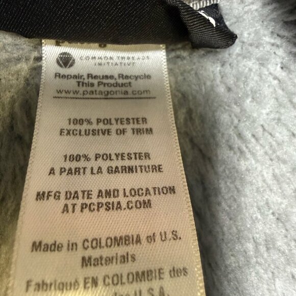 Patagonia Re-Tool Snap-T Fleece Women’s Medium Feather Gray EUC - Picture 5 of 9